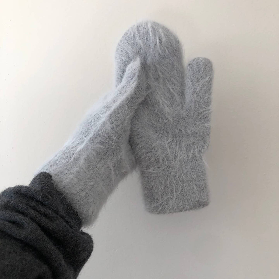 Fluffy Angora Mittens