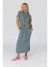 Load image into Gallery viewer, Easy Days Maxi Slit Tee Dress
