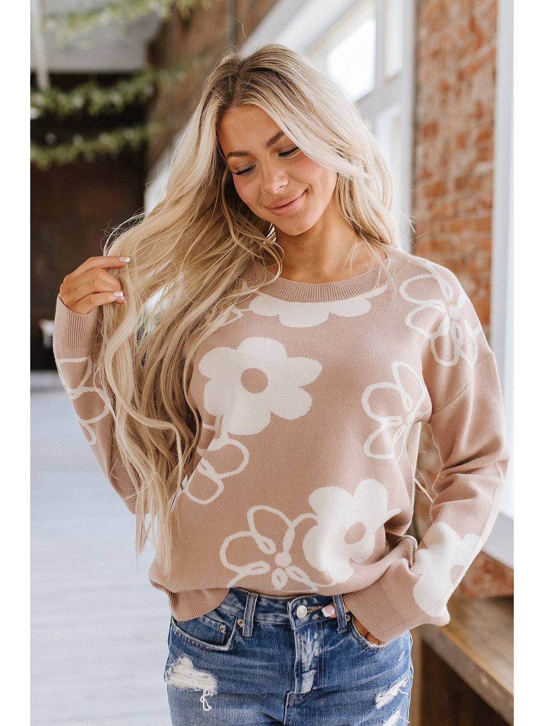 Austin Floral Print Sweater