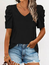 Load image into Gallery viewer, Rosie Puff Sleeve V-Neck Top
