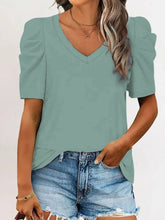 Load image into Gallery viewer, Rosie Puff Sleeve V-Neck Top
